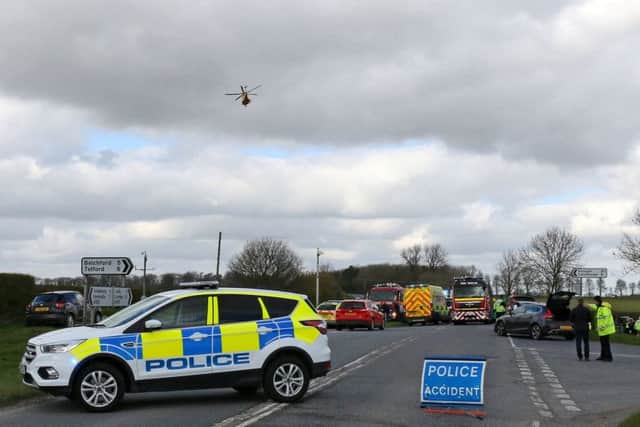 The scene of the collision on April 10 last year. (Photo: Mike Woodward/MotoAero Photography).