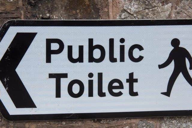 Public toilets.