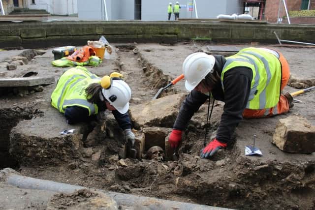 Excavations at Lincoln Cathedral