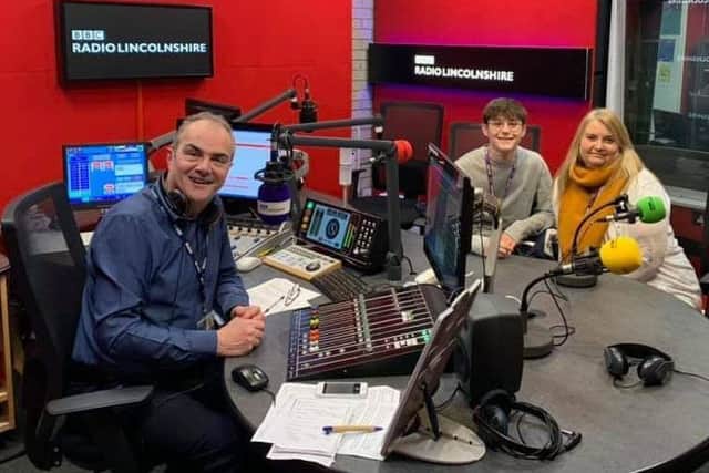 In the BBC Radio Lincolnshire studios for interview after his regional success EMN-200224-122006002