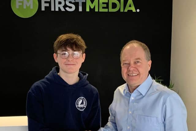 With Ian Hargreaves of new sponsors FirstMedia EMN-200224-122027002