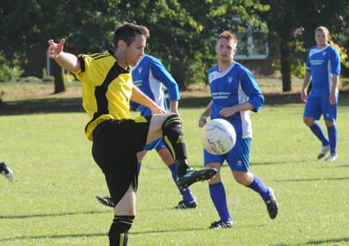 Wyberton in action at Fishtoft earlier this season.