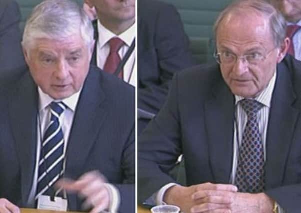 Councillor Ray Wootten (left) and Lincolnshire Police and Crime Commissioner Alan Hardwick (right).