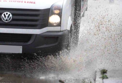 Localised flooding is possible.