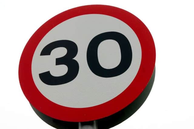 30mph speed limit sign