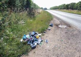Fly tip dumped by Darren Surridge