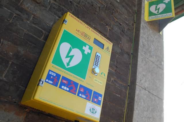A community defibrillator