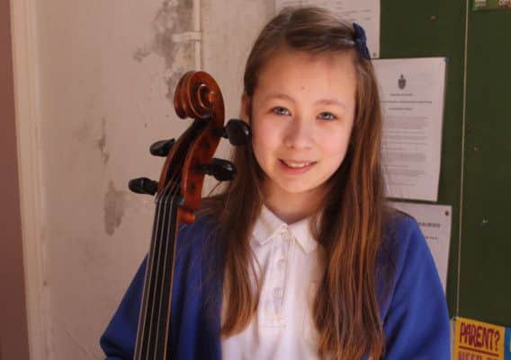 Elicia Palmer of Caistor who delighted the adjudicator Elizabeth Childs with her cello playing of the test pieces for which she was awarded 90 marks. EMN-140324-131454001