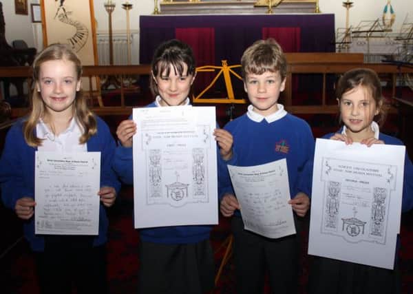 All stars from All Saints School Grasby at the early sessions of the North Lincolnshire Music and Drama Festival.
From the left-Charlotte West; Daisy Williams, the Winner of Class 133 for solo descant recorders; Casper Jones and Elizabeth Regis. EMN-140324-131551001