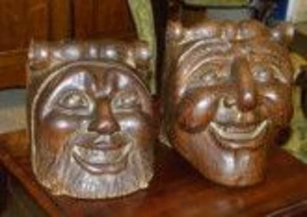 These carvings were stolen from Hemswell Antique Centre. Have you seen them? EMN-140104-155624001