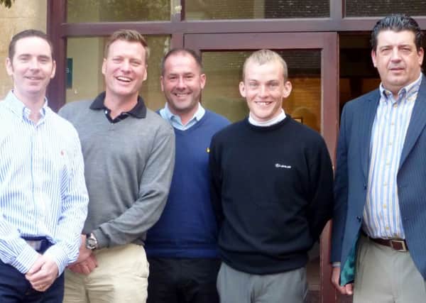 From left:  Lee Mamwell, Guy Shufflebotham, Graham Evison, Neil Pridgeon & Ian Dickinson EMN-140417-162516001