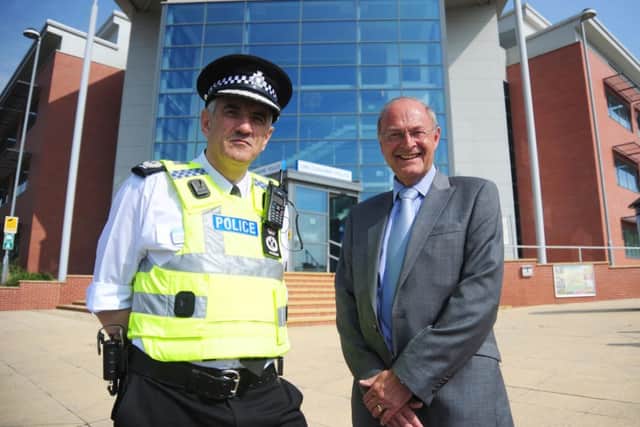 Chief Constable Neil Rhodes and Alan Hardwick. 255D ENGEMN00120130815135604