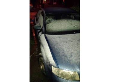 Snow in Boston this morning. Photo: @DarrenRuck.