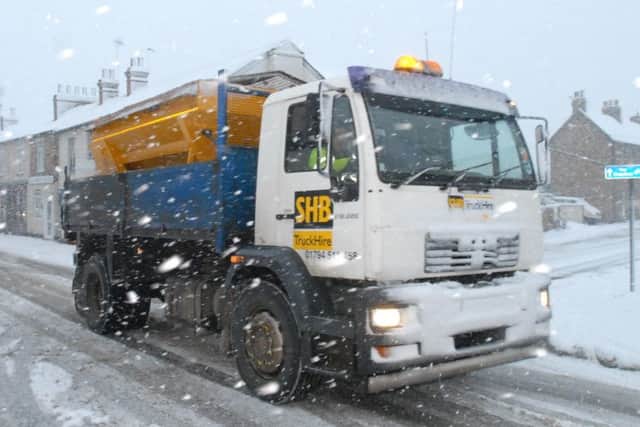 Gritting.