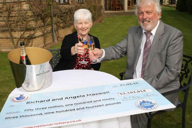 Coningsby Euromillions winners Richard and Angela Maxwell EMN-150204-171532001