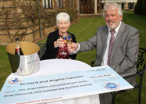 Coningsby Euromillions winners Richard and Angela Maxwell EMN-150204-171532001