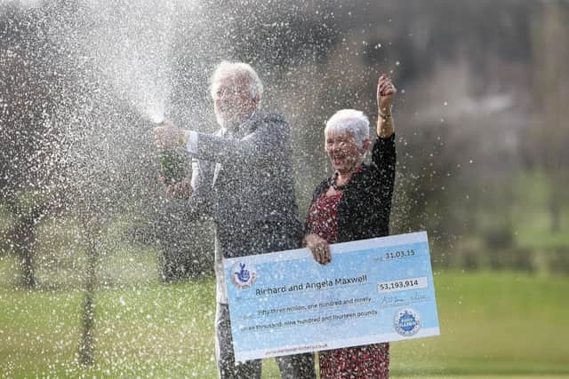 Coningsby Euromillions winners Richard and Angela Maxwell EMN-150204-171614001