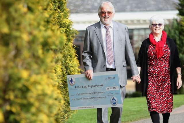 Coningsby Euromillions winners Richard and Angela Maxwell EMN-150204-171634001