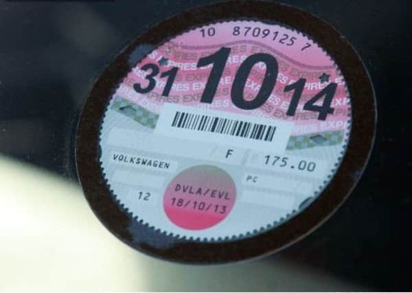 Tax disc warning