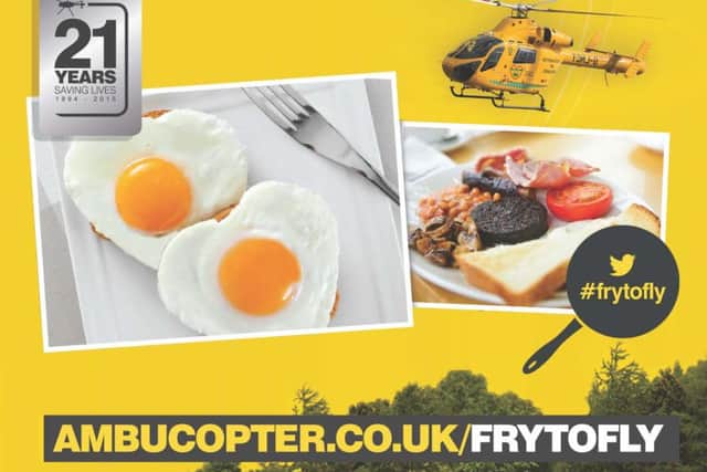 Lincs and Notts Air Ambulance is encouraging people to Fry To Fly. EMN-150513-114712001