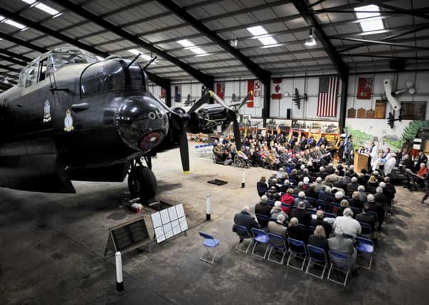 East Kirkby Aviation Museum under the spectacle of Avro Lancaster Bomber "Just Jane" ENGEMN00120130102155548