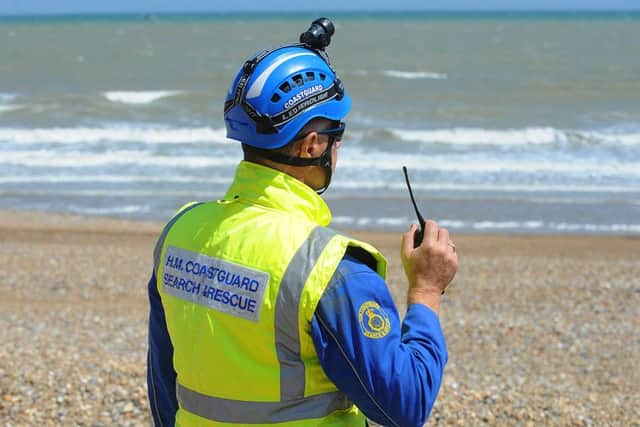 HM Coastguard Stock image.
