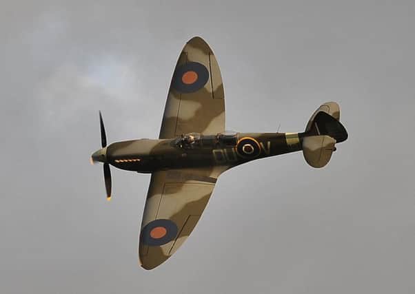 Battle Prom at Burghley Park. The Spitfire flypast EMN-150407-215712009