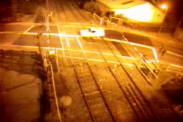 Safety warning as level crossing footage is released