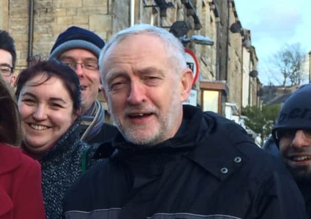 Jeremy Corbyn on the campaign trail in Lancaster in January. Picture supplied