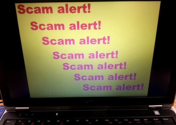 Telephone scam alert.