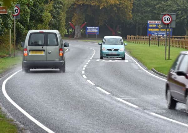 The A155, tops the list as the regions most dangerous road in figures released by the Road Safety Foundation