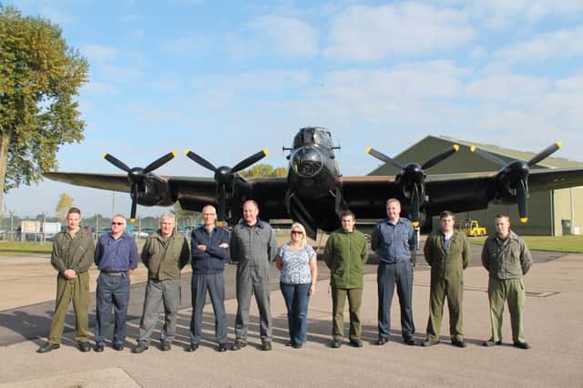 The Lancaster Bomber at RAF Coningsby.