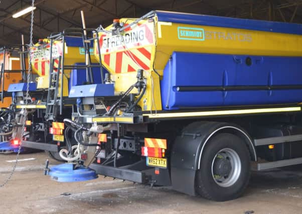 Gritting in Lincolnshire.