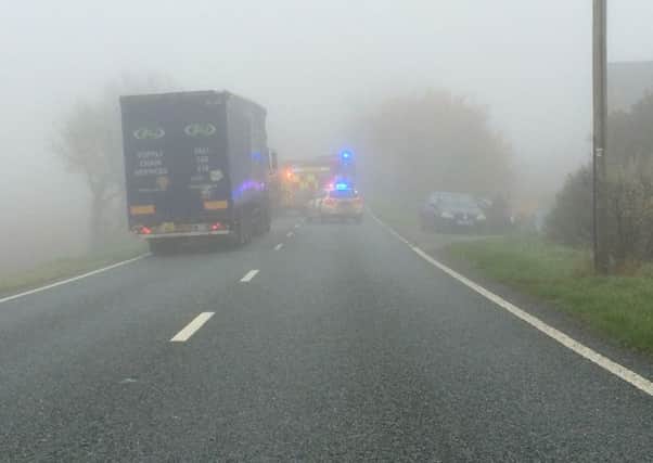 The accident scene on the A16 at Dalby