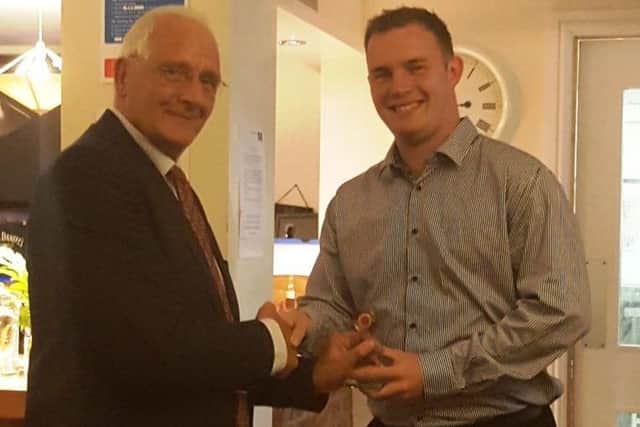 Horncastle CC prize presentation.