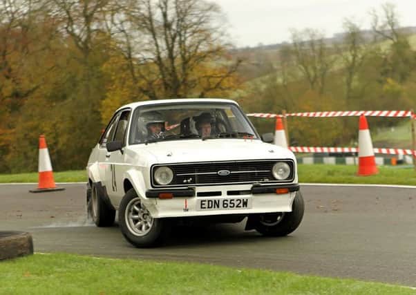 Rally classic - a Ford Escort Mk II is always easy to get sideways.
