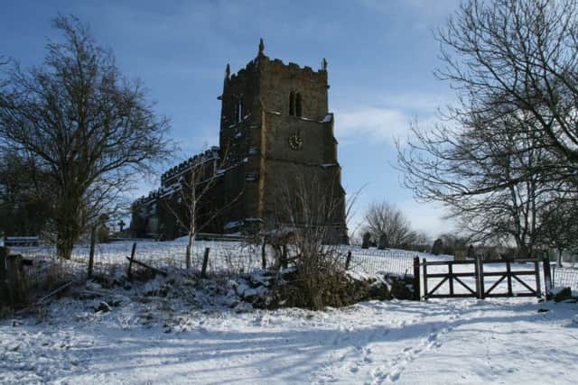 A wintry scene - the Ramblers Church Walesby EMN-150312-162503001