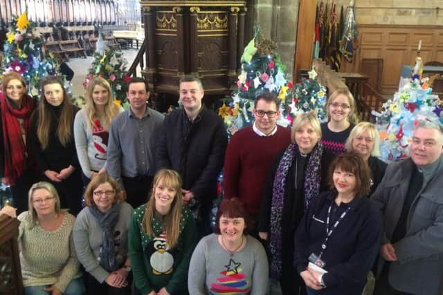 BBC Radio Lincolnshire staff along with members of Oldrids and the Parish of Boston.