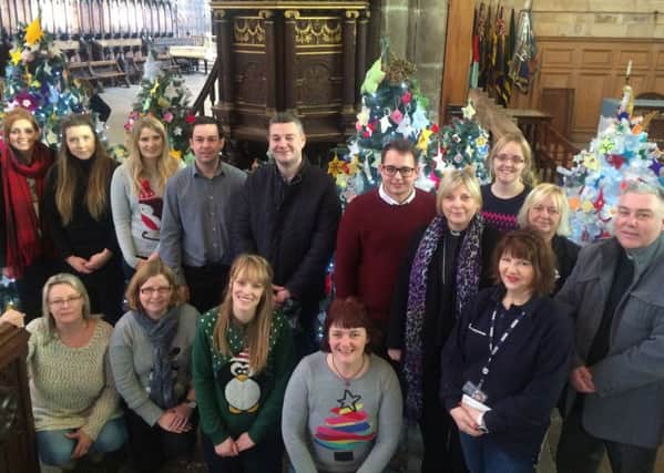 BBC Radio Lincolnshire staff along with members of Oldrids and the Parish of Boston.