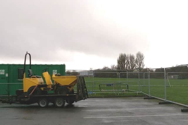Work has started on the new home for Skegness Town on the Wainfleet Road playing fields. ANL-161101-153907001