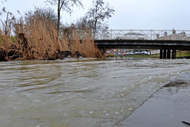 The River Bain - came close to overflowing last wek EMN-161201-094058001