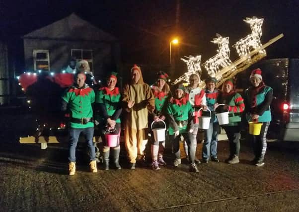 The community group that took Santa and his sleigh around Billingborough and surrounding villages. EMN-160701-113959001