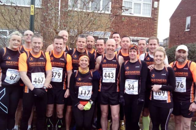 The Skegness runners on New Year's Day.