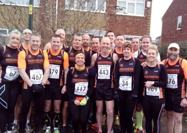 The Skegness runners on New Year's Day.