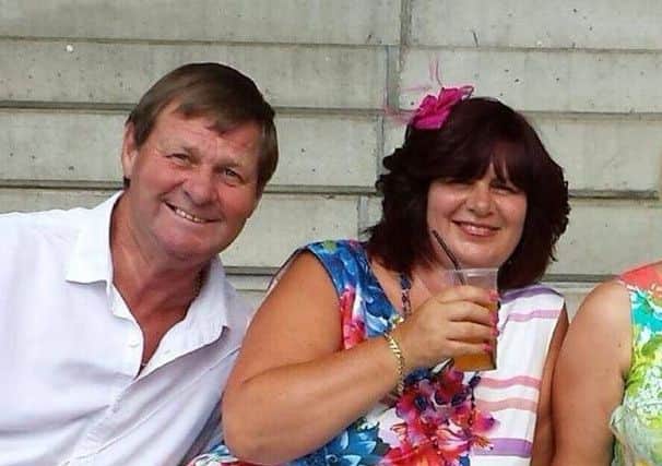 Chris Jones with his wife, Lorraine, before he was taken ill. ANL-160117-172220001