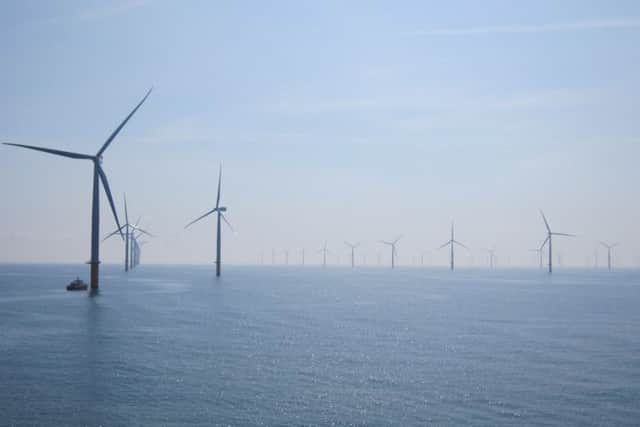 It has been a bumper year for wind power off the Skegness coast. Photo supplied