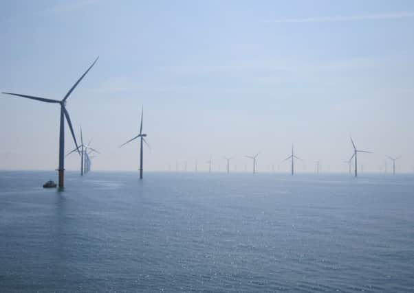 It has been a bumper year for wind power off the Skegness coast. Photo supplied