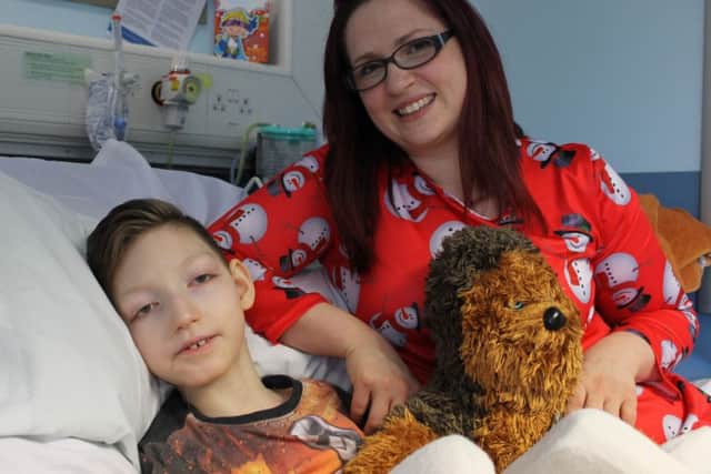 Louise Steventon and son Taylor EMN-160114-111228001