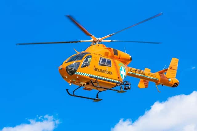 The Mid Anglia General Practitioner Accident Service (Magpas) helicopter. EMN-161101-115403001