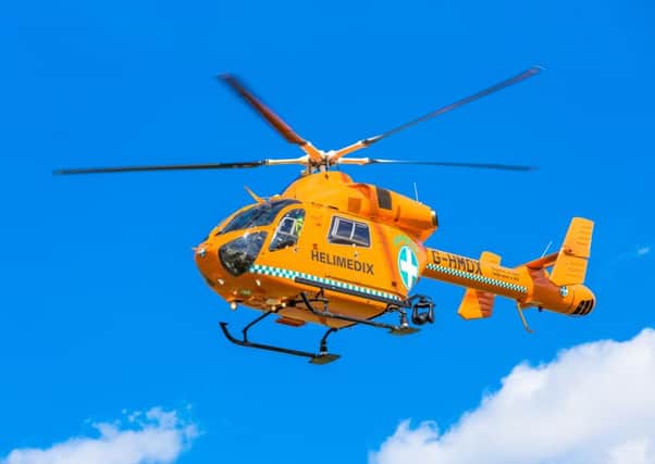 The Mid Anglia General Practitioner Accident Service (Magpas) helicopter. EMN-161101-115403001
